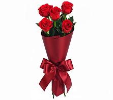 Букет 5 Красных роз Эдлесс Лав в Каменномостский