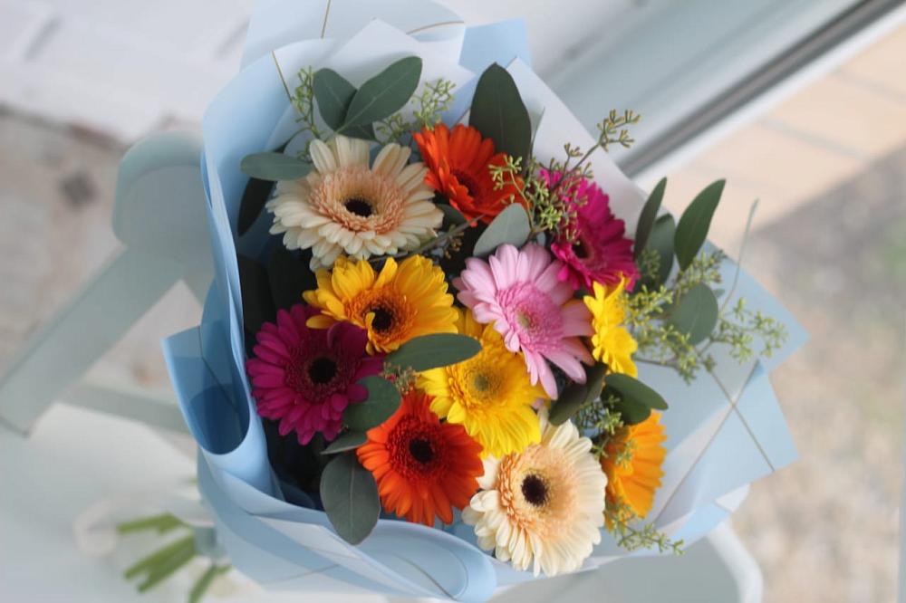 Букет цветов из: Герберы в Каменномостский