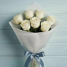 Букет 7 Белых роз Эдлесс Лав #REPLACE_PRED# Каменномостский