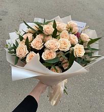 Букет Кремовые розы Латте в Каменномостский