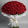 Букет 101 Красная роза Блэк Мэджик в Каменномостский