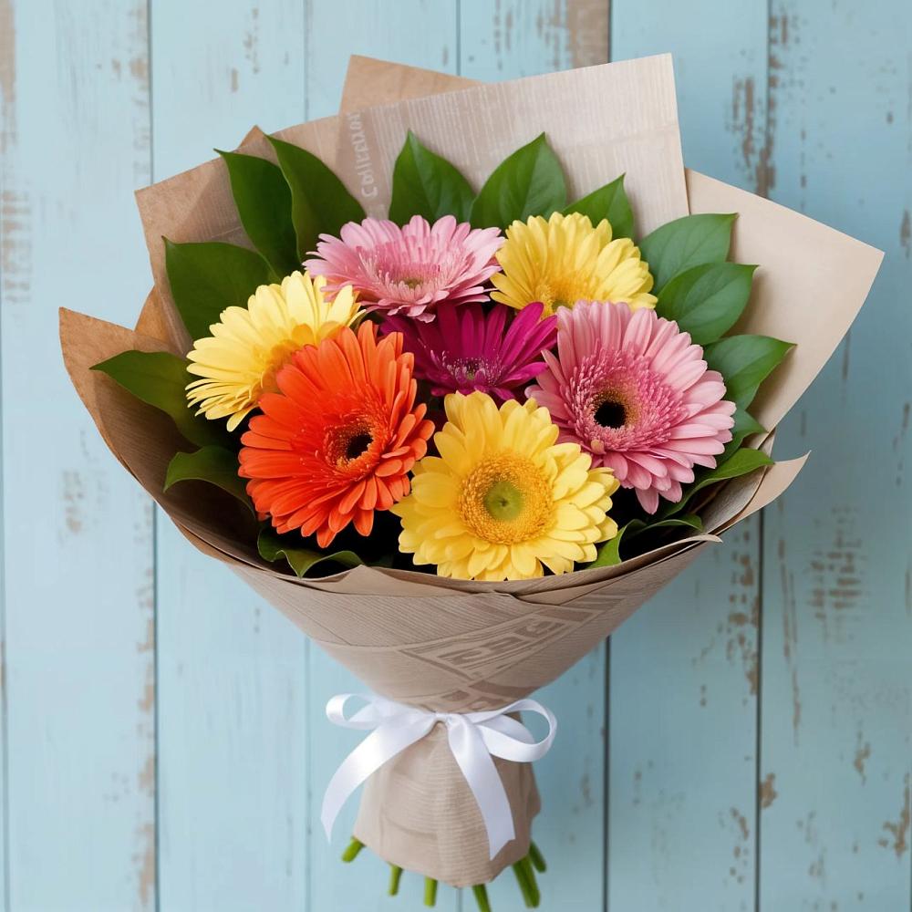 Букет цветов из: Герберы в Каменномостский