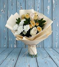 Букет цветов из:  Розы и Хризантемы #REPLACE_PRED# Каменномостский