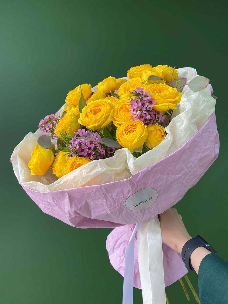 Кустовые желтые розы в Каменномостский Букет Кустовые желтые розы в Каменномостский