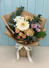 Букет цветов из:  Герберы и Хризантемы в Каменномостский