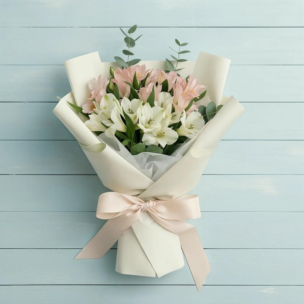 Букет цветов из: Альстромерии в Каменномостский