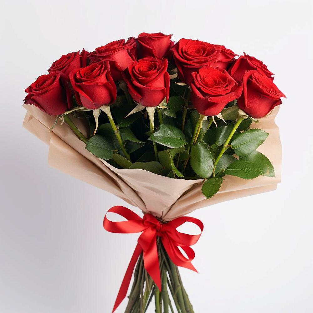 Букет 11 Красных роз Эдлесс Лав в Каменномостский